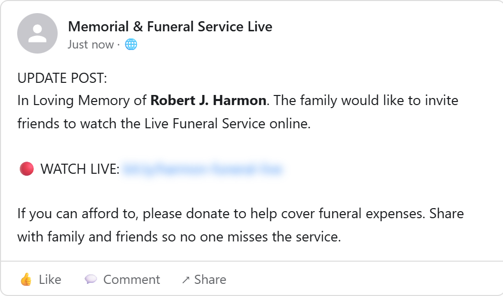 Illustration of a funeral scam showing a fraudster targeting a grieving family with fake debt claims and inflated service charges