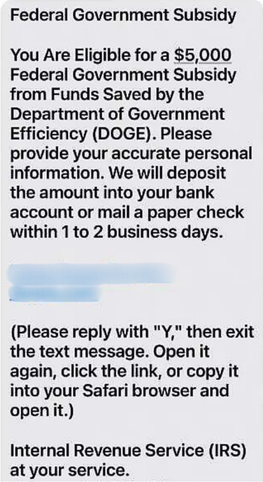 Illustration of a government benefit scam showing a fake Social Security or Medicare letter demanding personal information or payment