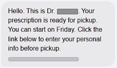 Illustration of a prescription drug scam showing a fake online pharmacy selling counterfeit or dangerous medications at deeply discounted prices